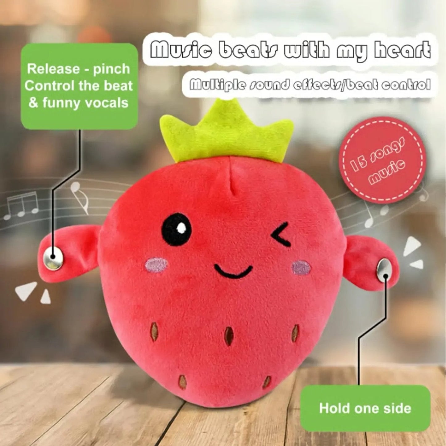 💖Interactive Music Plush Toy Set🍌🍓🥕