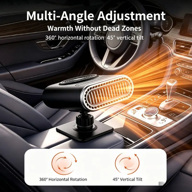 12V Portable Car Heater - Adjustable Defogging Windshield Demister 🚗