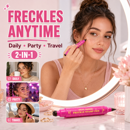 🪄 Instant Sun-Kissed Vibe! Dual-Ended Freckle Pen