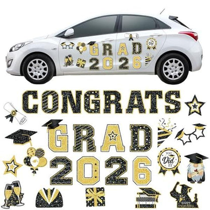 2026 Graduation Car Magnet Decor Set