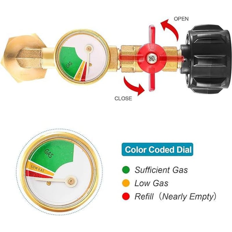 ✨ Top-Rated Propane Refill Elbow Adapter with Tank Gauge