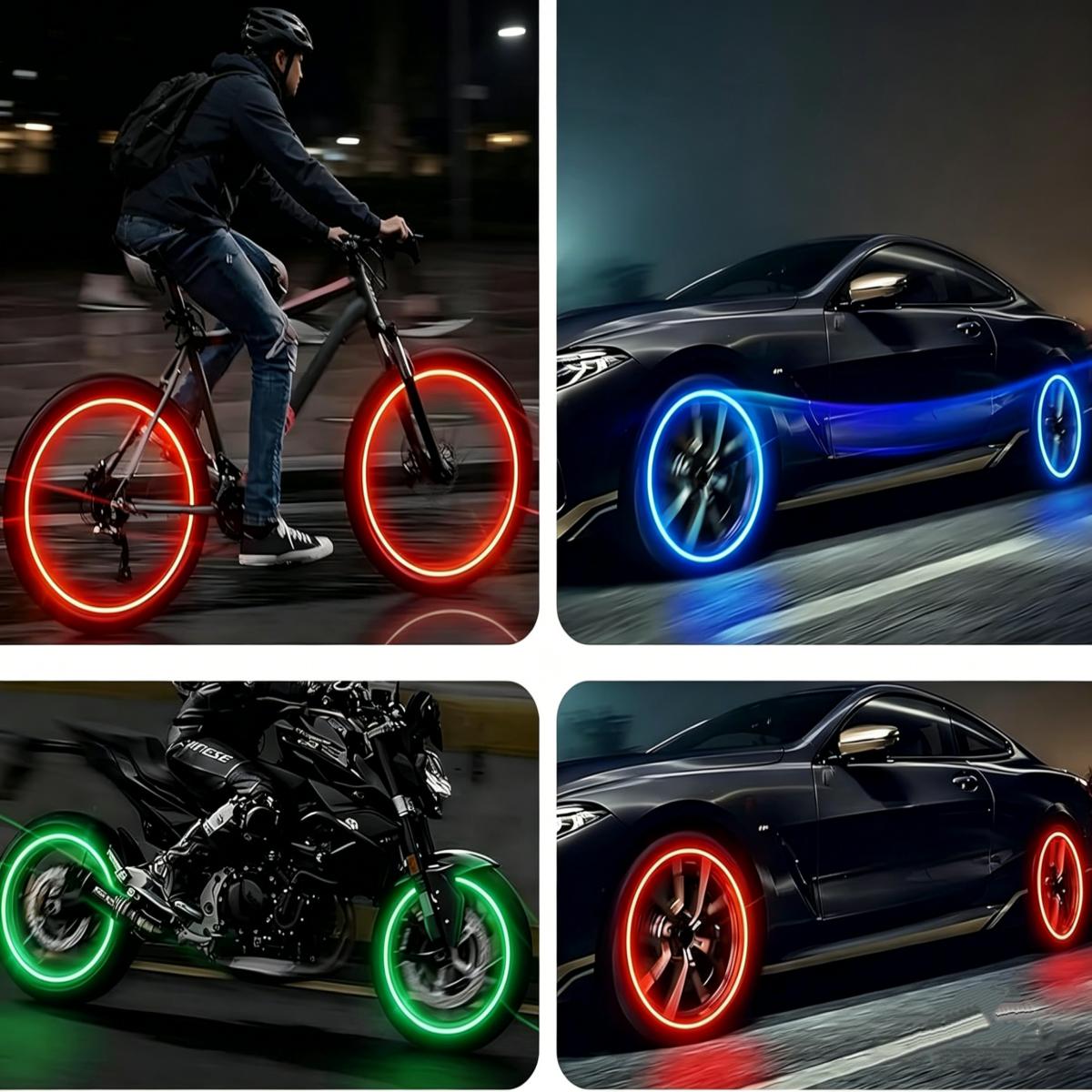 🏎️ Vibration-Sensitive LED Tire Valve Caps
