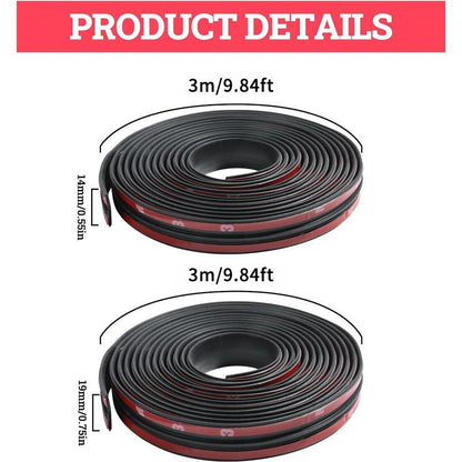 🛠️Universal T-Shape EPDM Car Weatherstrip Seal | Soundproof & Waterproof Gap Filler
