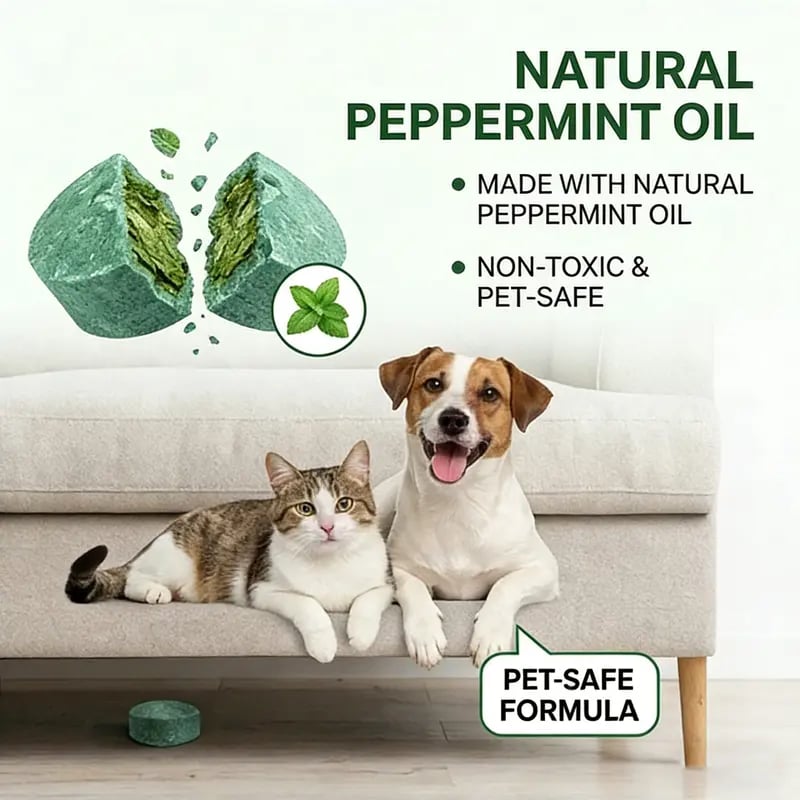 🌿 12-Pack Natural Rodent Repellent Balls – Peppermint & Lemon Oil
