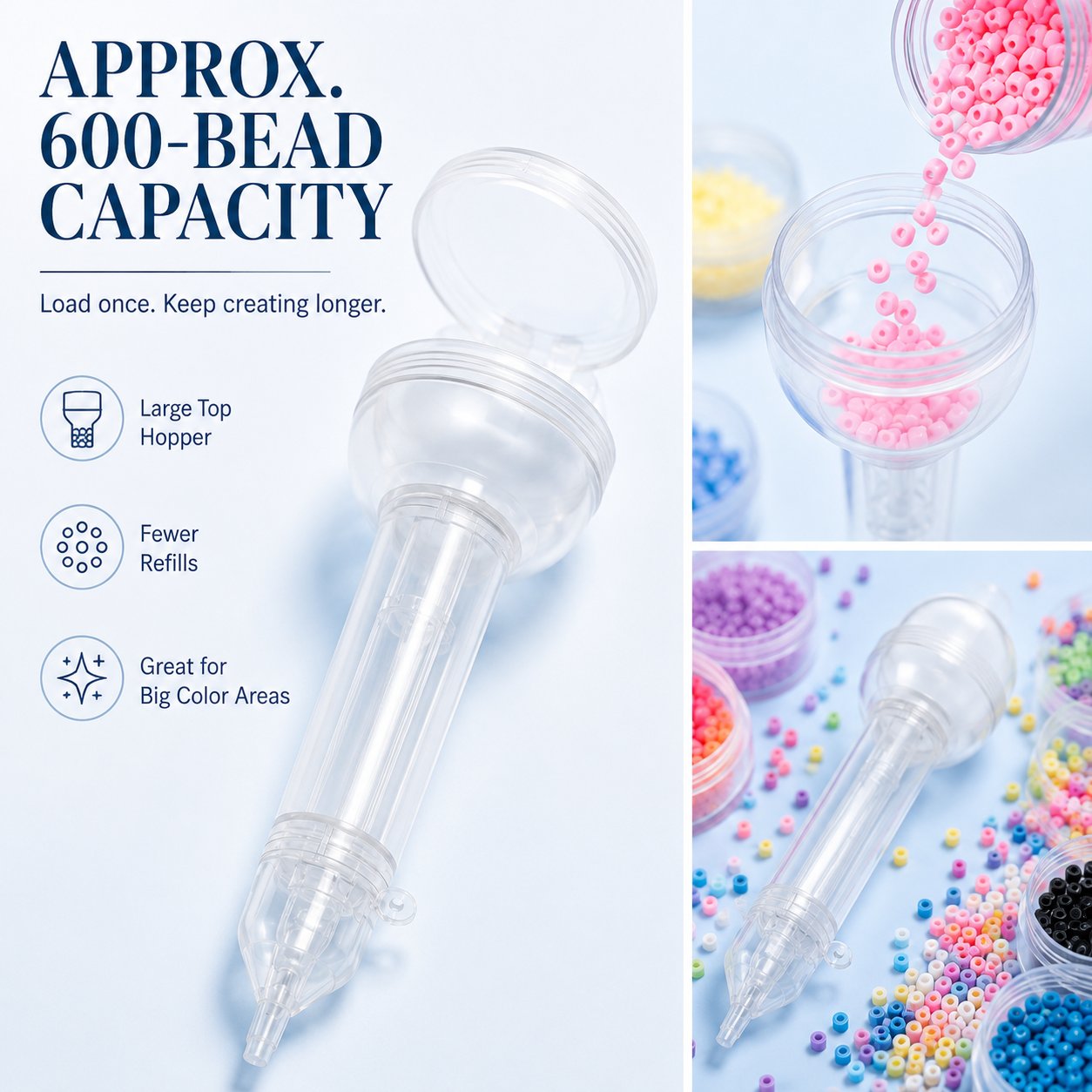✨ Push Bead Dispenser Pen 🎨