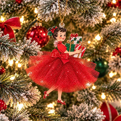 Vintage Christmas Lady Ornaments – 1950s-Inspired Holiday Charm 🎄