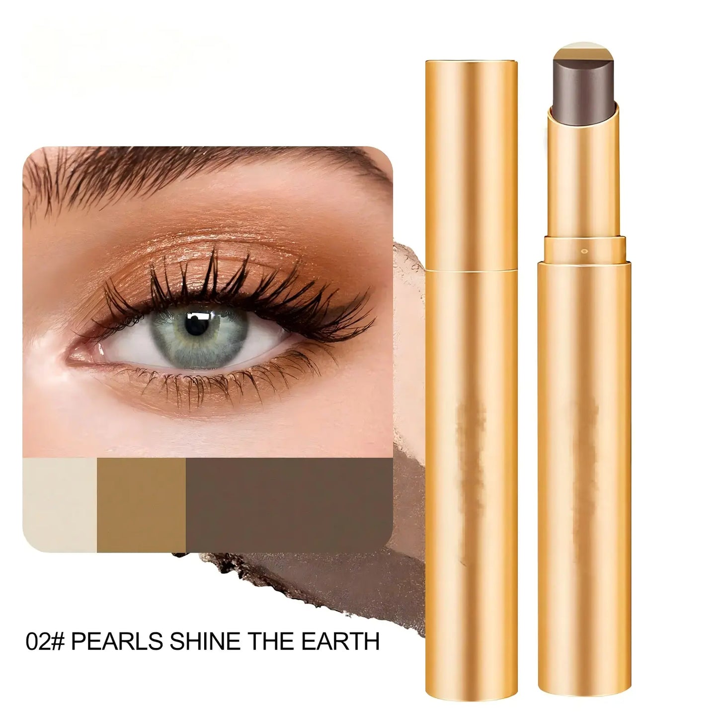 ✨ Tri-Color Gradient Eyeshadow Stick