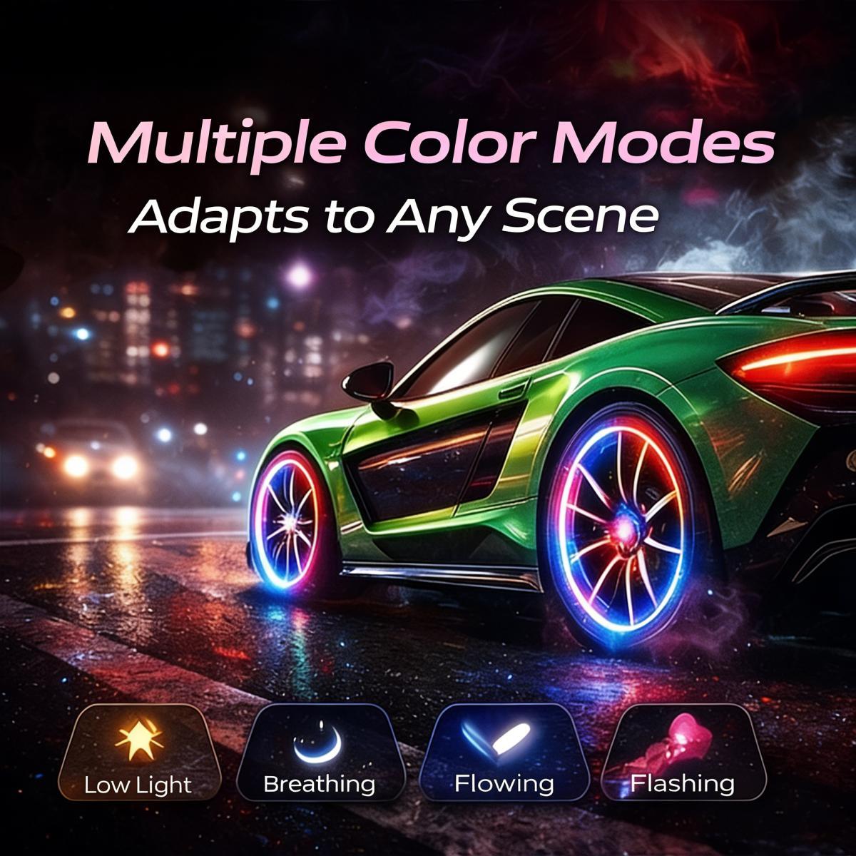 🏎️ Vibration-Sensitive LED Tire Valve Caps