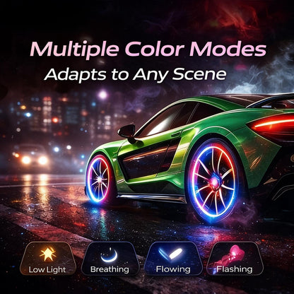 🏎️ Vibration-Sensitive LED Tire Valve Caps