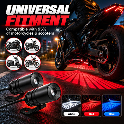 🏍️ Dual Motorcycle Laser Projector Lights
