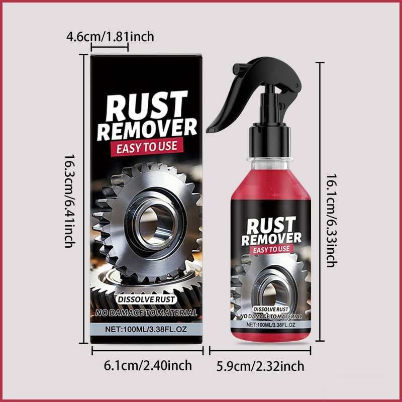 NANO METAL RUST REMOVER POLISHING SPRAY FOR TOOLS, CARS, BIKES, GRILLS, BOLTS, FIREARMS & MORE
