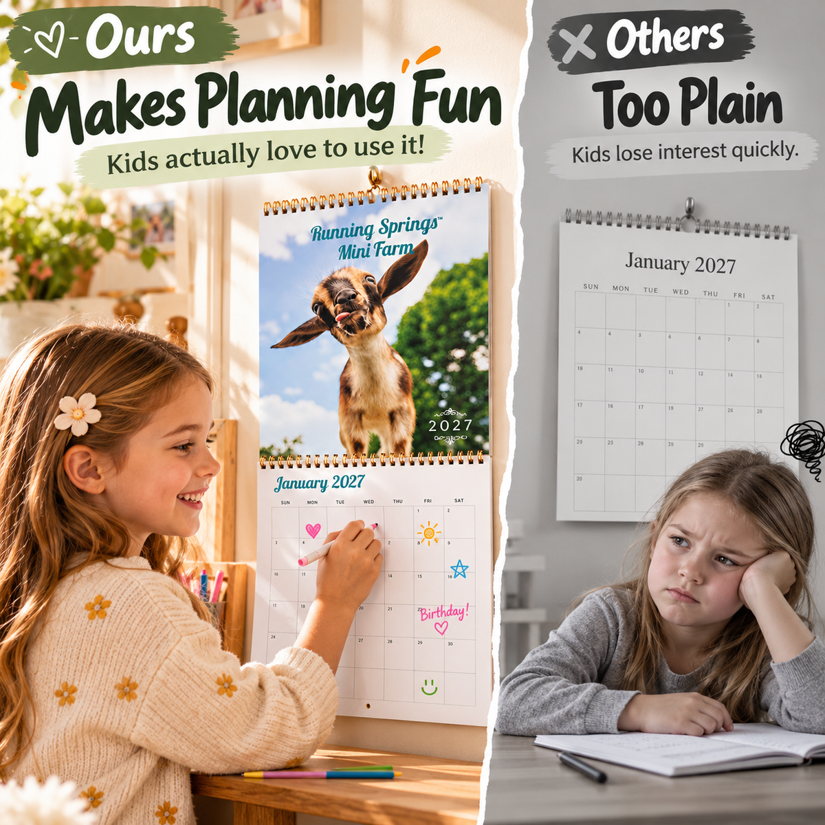 🐮 2027 Mini Farm Animal Calendar – Record adorable farm moments throughout the year