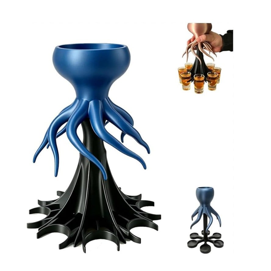 🐙 3D Printed Kraken Drink Dispenser – Pour with a Twist! 🍹