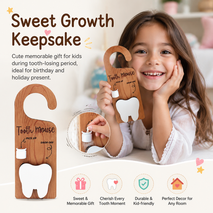 🦷Personalized wooden tooth fairy door hange