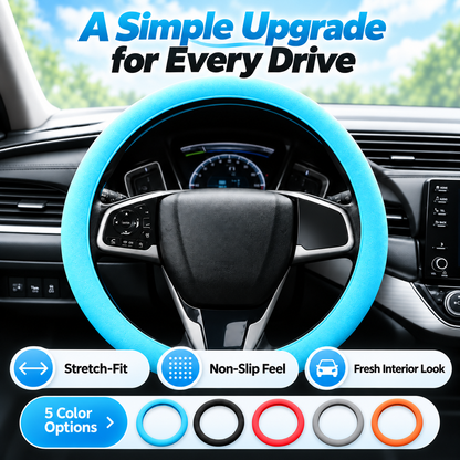 🚗Elastic Silicone Anti-Slip Car Steering Wheel Cover