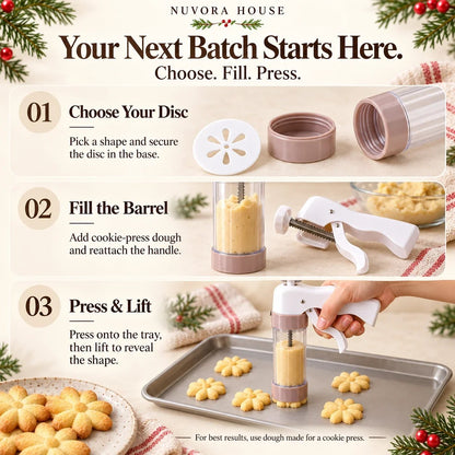 Cookie Press & Decorating Kit