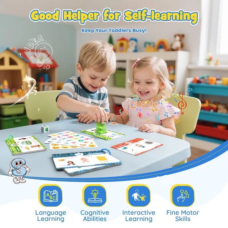 Dinosaur Talking Flash Cards for Kids – Turn Playtime Into Fun Learning Moments
