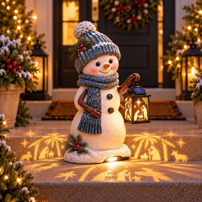 ⛄Snowman Nativity Glow™ Christmas Light Ornament