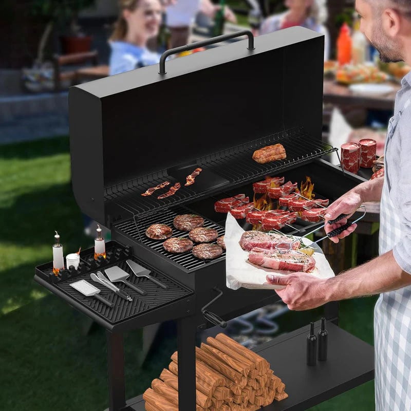 🍖 Silicone BBQ Side Shelf Mat – Clean Grill, Easy Cook 🔥