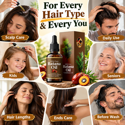 🌿 Batana & Rosemary Hair Oil Serum – Nourish Your Scalp & Revive Your Shine