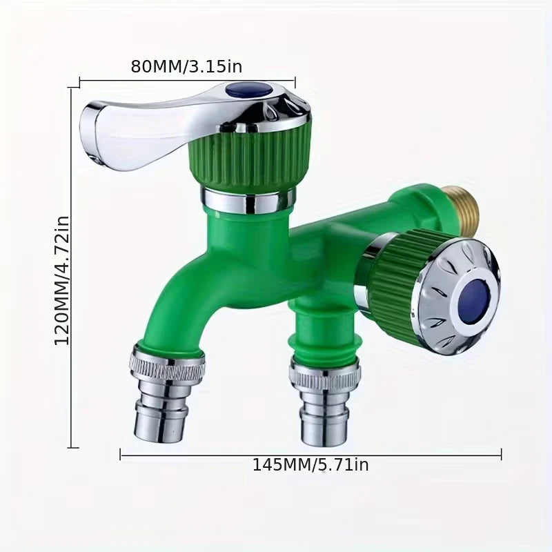 Dual Outlet Faucet with Independent Controls | 4 Colors