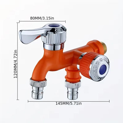 Dual Outlet Faucet with Independent Controls | 4 Colors