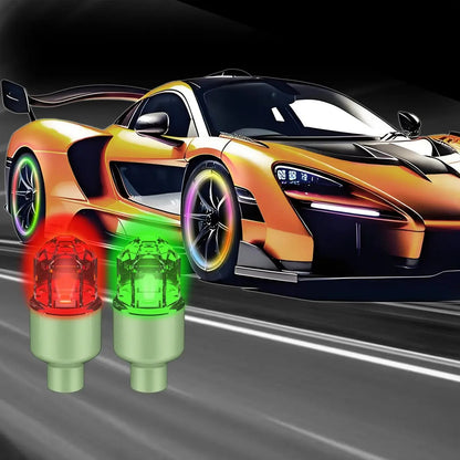 🏎️ Vibration-Sensitive LED Tire Valve Caps