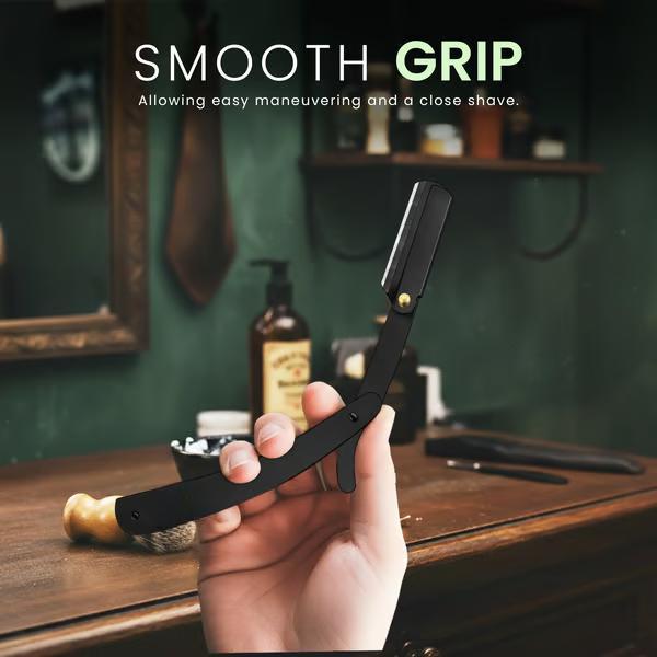 🔥Professional Straight Razor for Men | Barber Straight Edge + 10 Blades Included