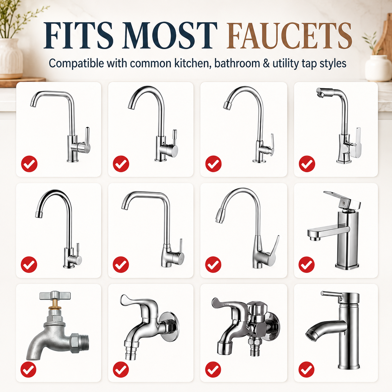 💧 360° Swivel Water Purifier & Aerator