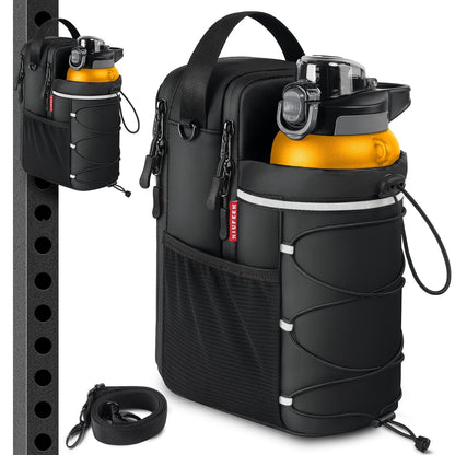 🏋️ Magnetic Gym Bag with Bottle Holder – Strong & Secure