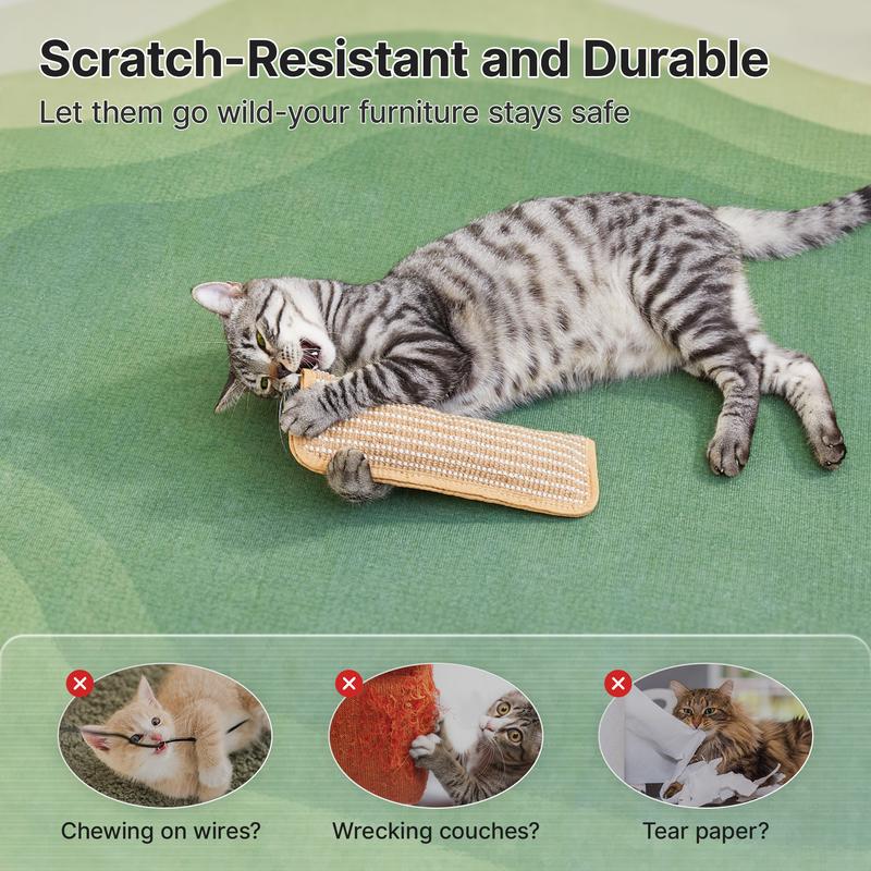 Natural Sisal Catnip Kicker Toy & Dental Pillow