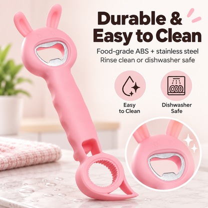 🔧🐰4-in-1 Multifunctional Rabbit-Shaped Bottle and Jar Opener