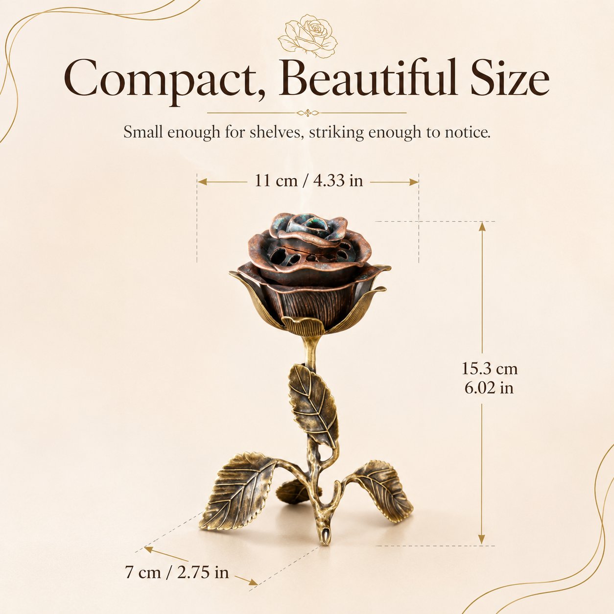 hot-sale-49-off-vintage-rose-incense-burner-1323