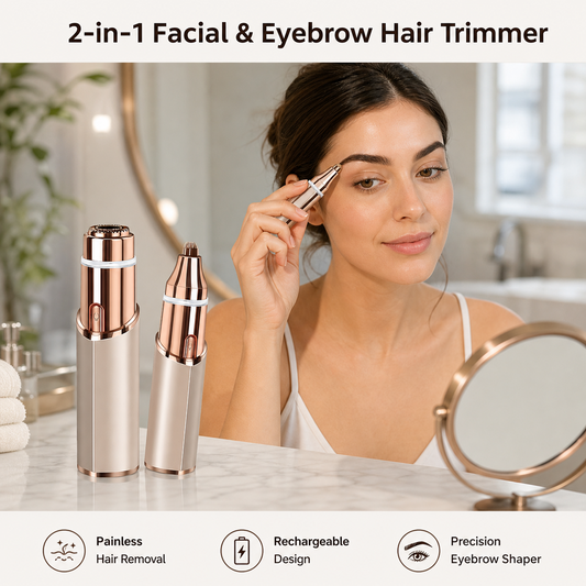 2-in-1 Facial & Eyebrow Hair Trimmer ✨
