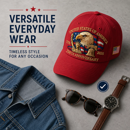 250th Anniversary Classic Wool Baseball Cap 🦅
