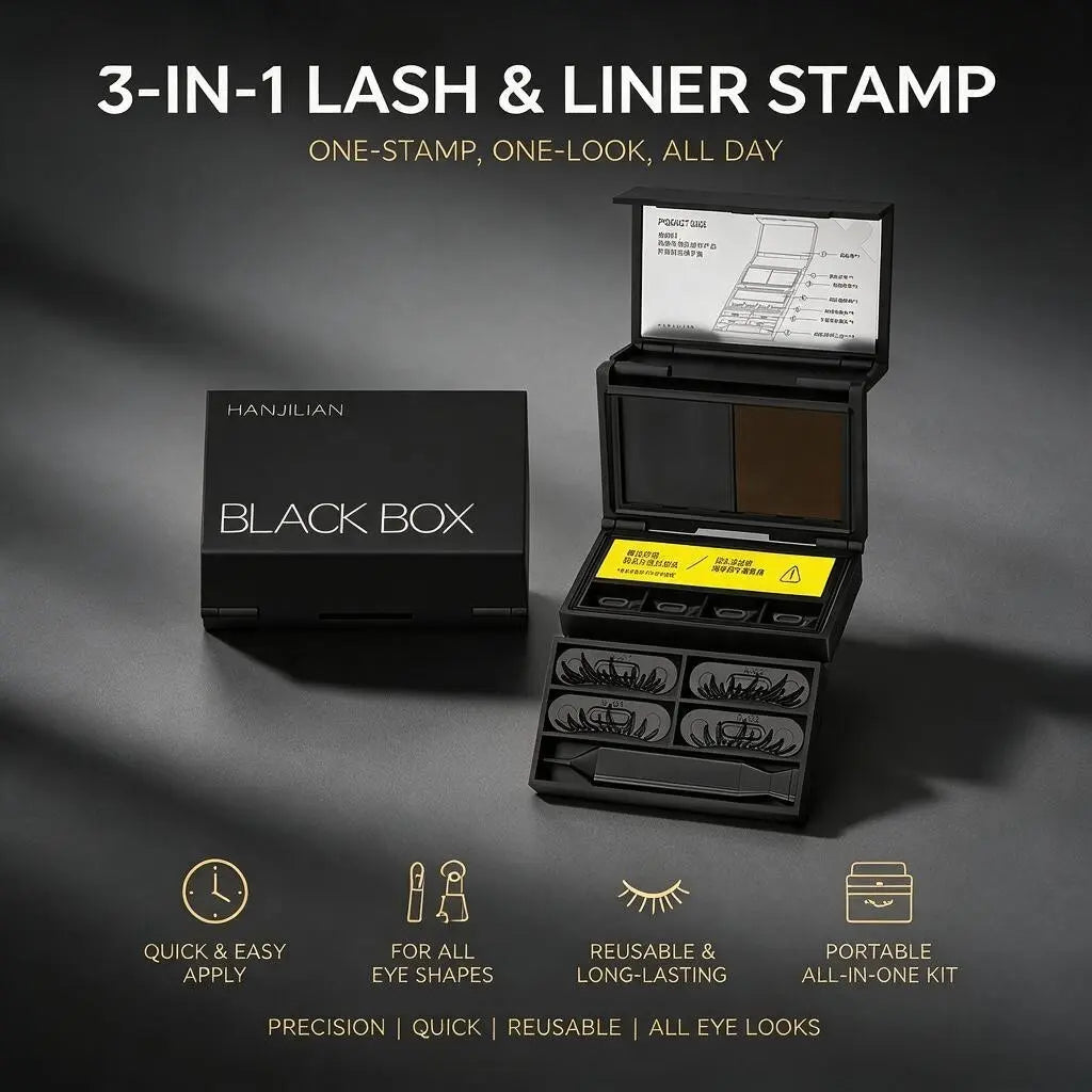 🥳2026 HOT SALE🥳💋50K+ SOLD!🔥 50% OFF! 3-in-1 Kit: Eyeliner and Lower Lash Stamp