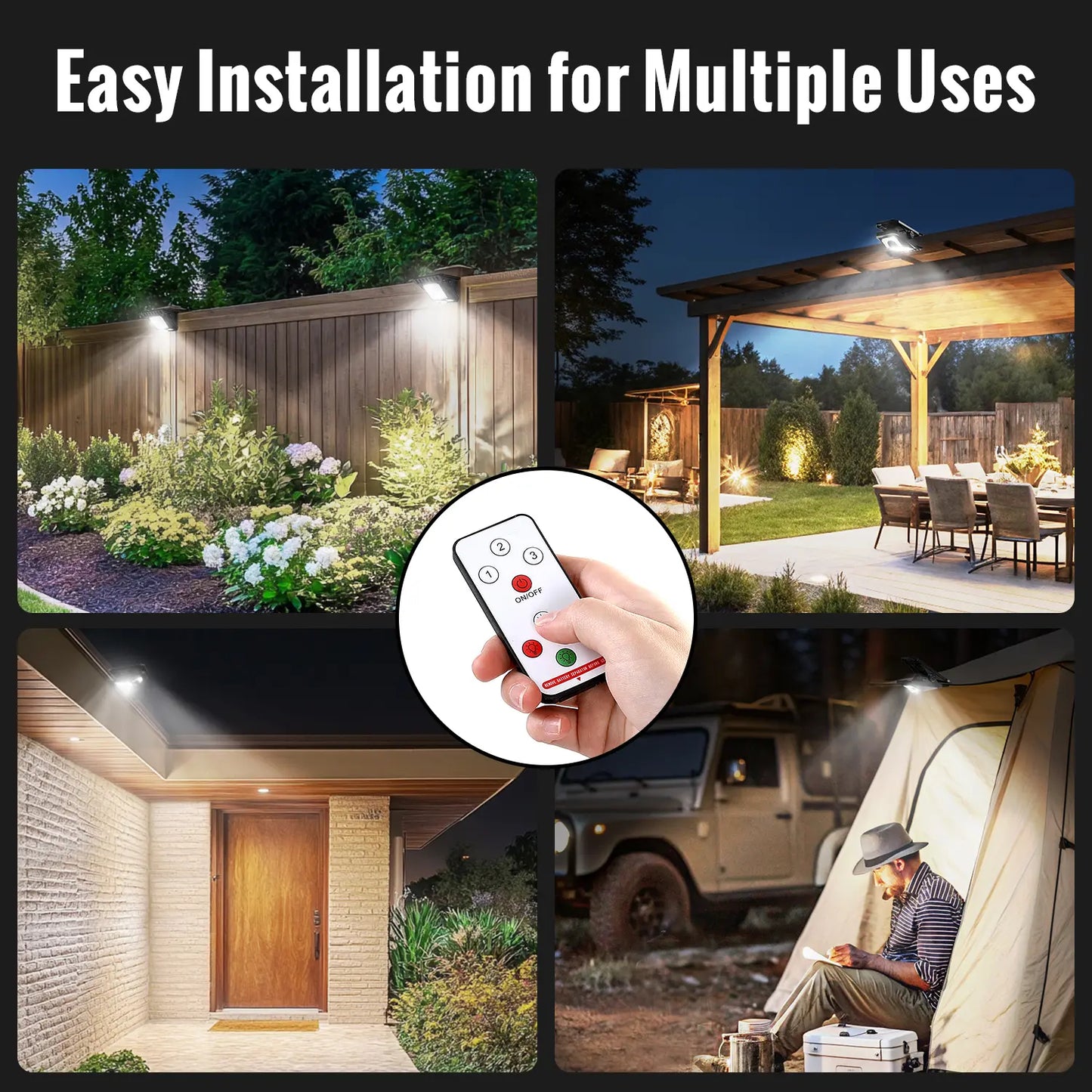 Solar Rechargeable Clip Light - Motion Sensor