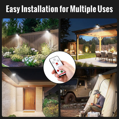 Solar Rechargeable Clip Light - Motion Sensor