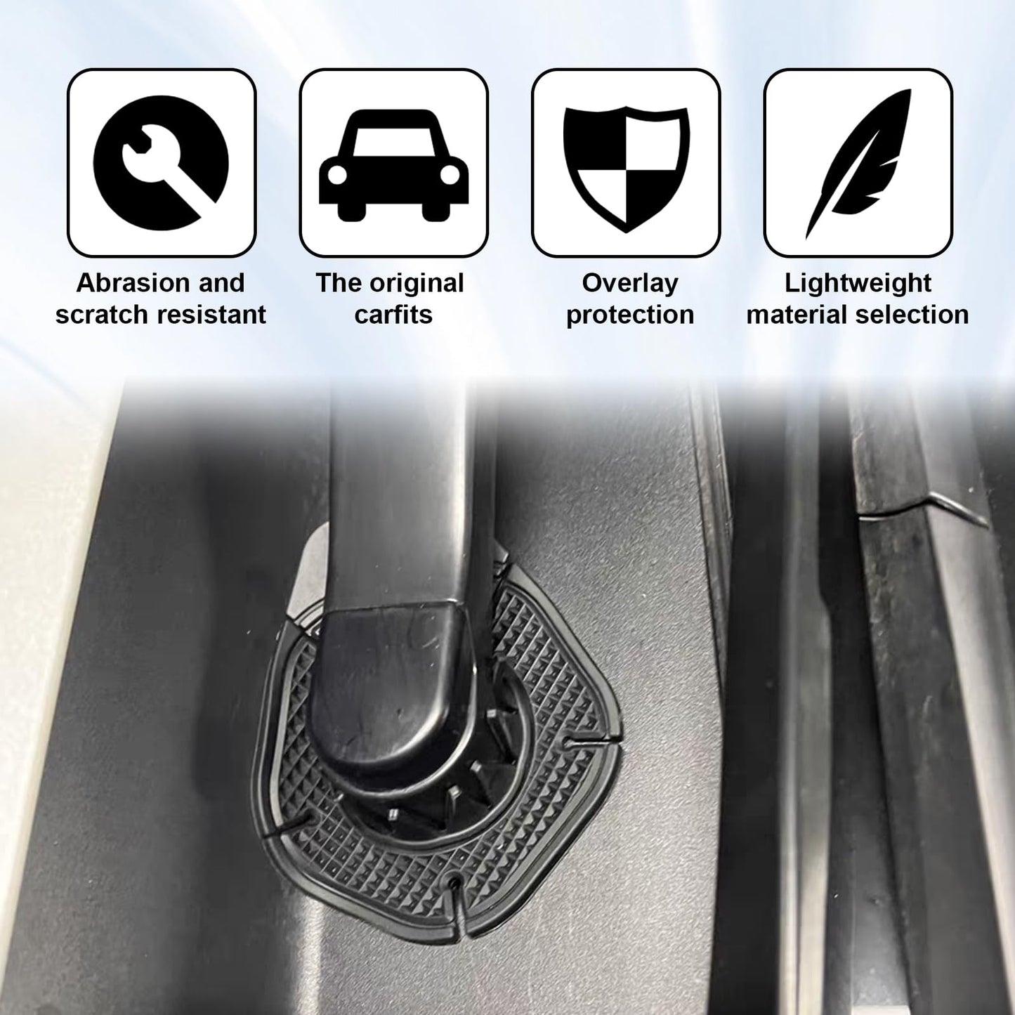 🚘 2-Pack Universal Wiper Base Guards – Anti-Clog & Weatherproof