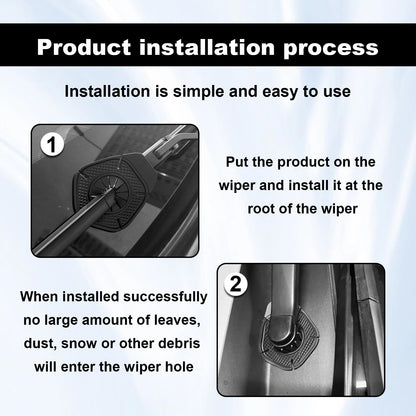 🚘 2-Pack Universal Wiper Base Guards – Anti-Clog & Weatherproof