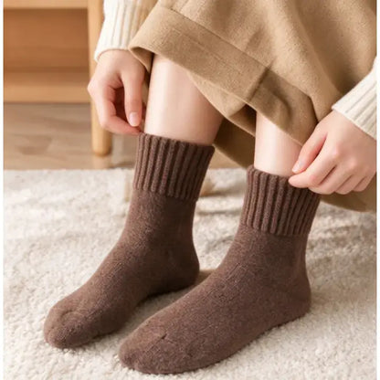 5-Pack Women's Classic Mid-Calf Solid Knit Socks