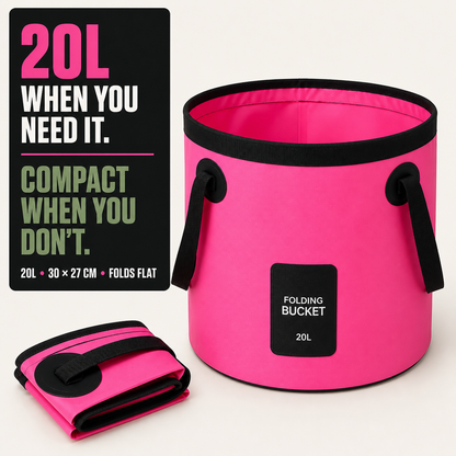 20L Collapsible Bucket | Folding Water Bucket