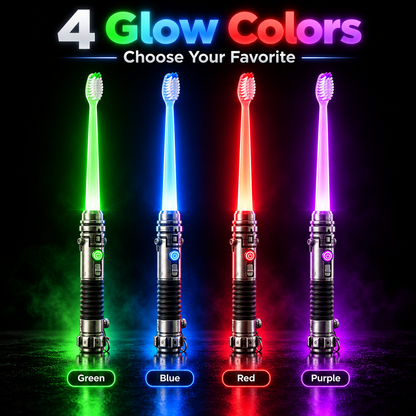 Galactic Glow Toothbrush – Light-Up Manual Toothbrush