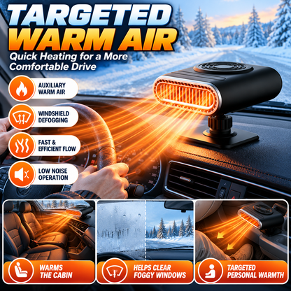 🚗 12V Portable Car Heater & Windshield Defogger – Convenient Warm Air for Chilly Drives ❄️