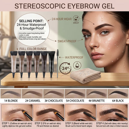 Waterproof Long-Lasting Liquid Eyebrow Gel