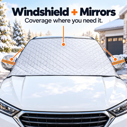 ❄️ Windshield Snow Cover + 2 Mirror Covers | Winter Ready