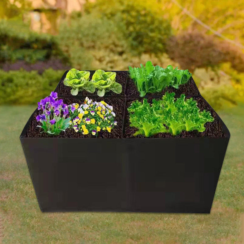 Fabric Raised Garden Bed with Dividers