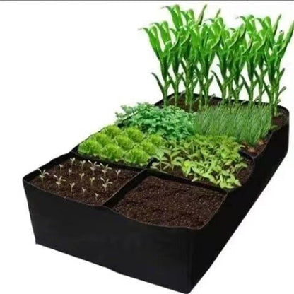 Fabric Raised Garden Bed with Dividers