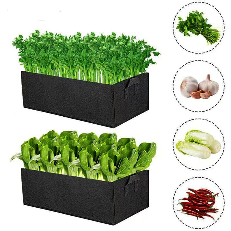 Fabric Raised Garden Bed with Dividers