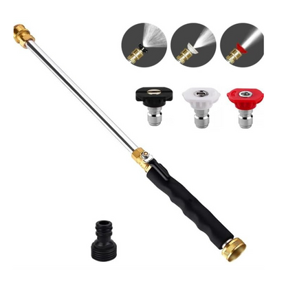 ✨High-pressure water gun – 3 interchangeable nozzles, durable aluminium alloy & powerful ✨